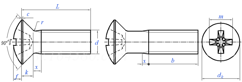 JIS B 1111 (JA5) - 2017 十字槽半沉頭螺釘 [附屬表 JA.5]