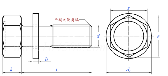 JIS B 1187 (T8) - 2017 凹腦小頭六角頭螺栓和平墊組合  表8