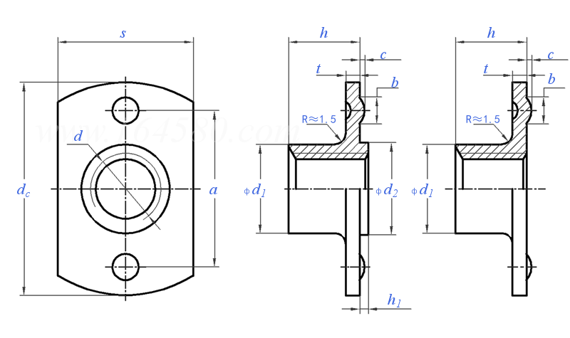 KS B 1058 - 2017 (R2022) 1A型和1B型焊接T型螺母