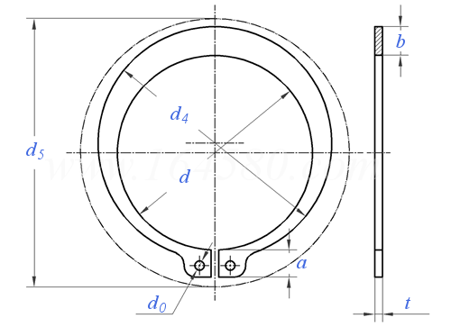 CNS  9074 - 1998 轴用弹性挡圈