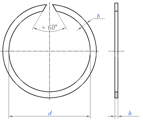 CNS  9075 - 1998 軸用壓扁鋼絲擋圈