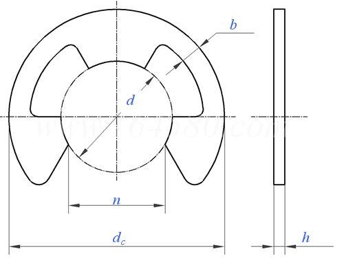 UNI  7434 開口擋圈，E型