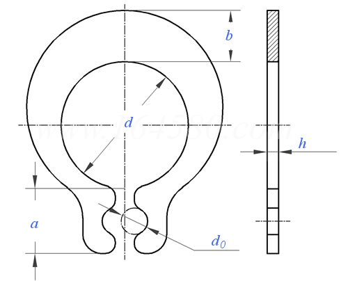 JIS B 2804 (GR) - 2010 小规格轴用挡圈