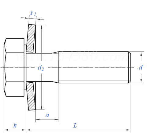 Q  141 六角頭錐形彈性墊圈組合螺栓