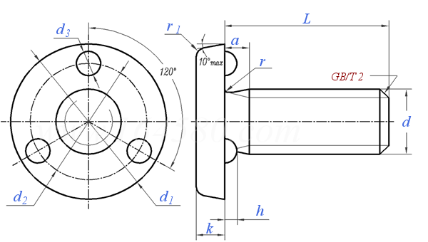 Q  198 A型承面凸焊螺釘