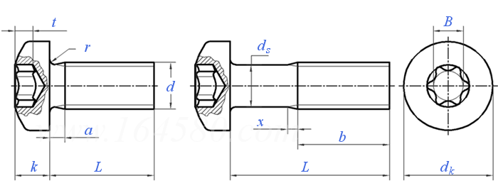 Q  215 內六角花形盤頭螺釘