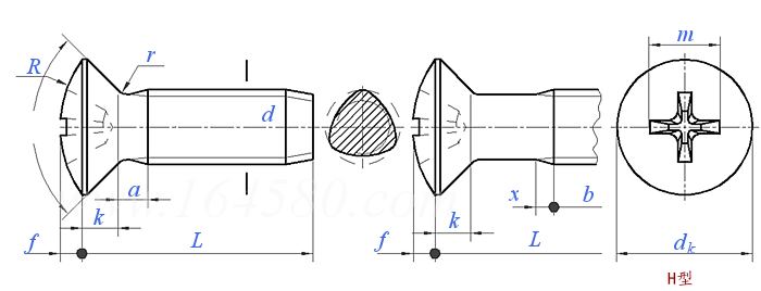 Q  264 十字槽半沉头自攻锁紧螺钉