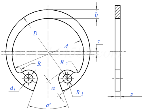 Q  430 孔用彈性擋圈