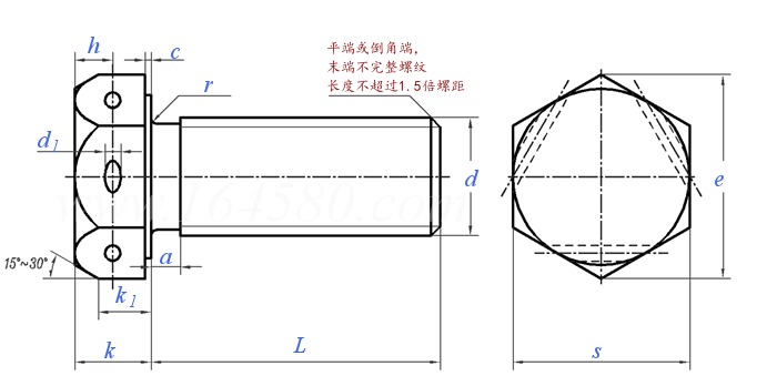 NAS NAM 51474 (DS 51474) - 2011 米制六角头全螺纹螺钉