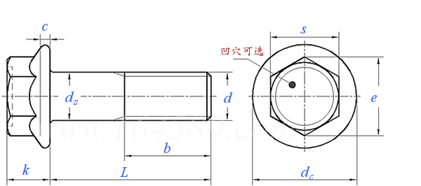 ASME B 18.2.3.4M - 2001 (R2011) 米制六角法蘭螺釘