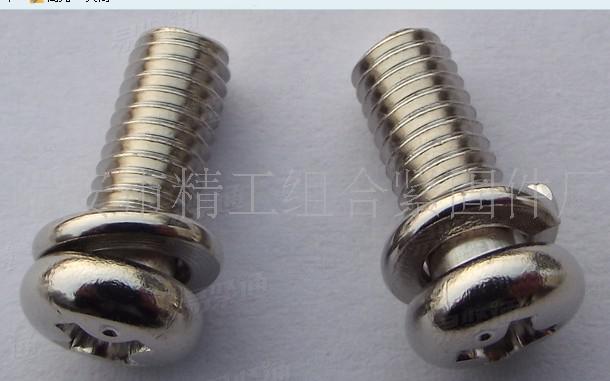 304不銹鋼十字槽盤頭螺釘和彈墊組合