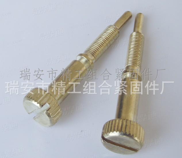 开槽平圆头滚花圆柱端螺钉 化油器螺丝