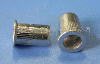 平头直纹滚花铆螺母   三价铬 环保锌