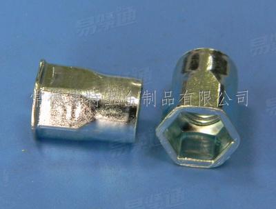 小六角头半六角拉铆螺母