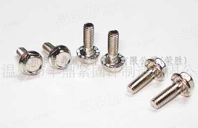 六角凹脑法兰带齿螺钉GB5787