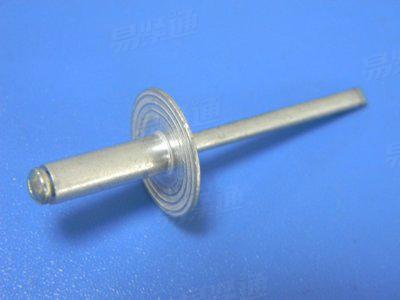 鋁帽鐵芯大帽沿拉鉚釘 開口大帽沿抽芯鉚釘