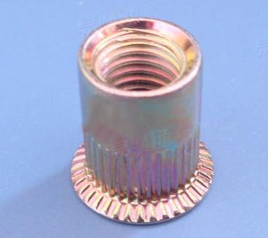 竖纹沉头铆螺母 沉头滚花铆螺母