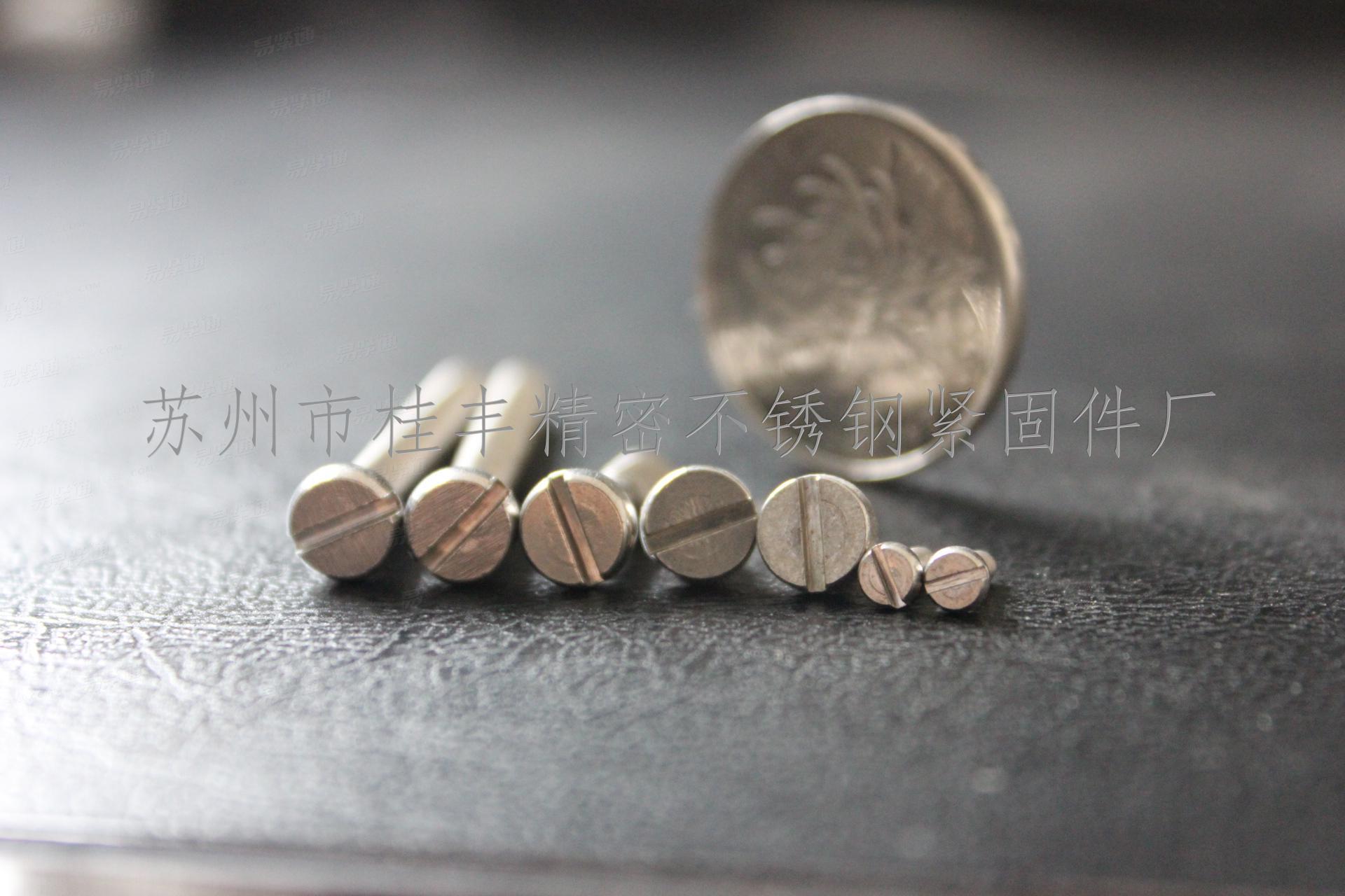 304不锈钢圆柱头开槽螺钉DIN84 圆柱头开槽螺钉