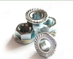 美制六角法兰螺帽带齿