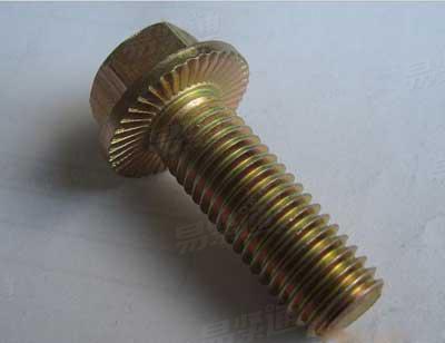 10.9级加大法兰面螺栓 FD牌六角法兰螺栓带齿