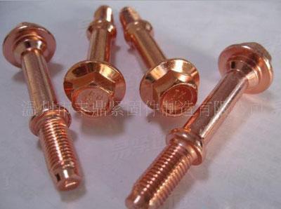 消声器螺栓 异形螺栓 非标六角法兰面螺栓8.8级
