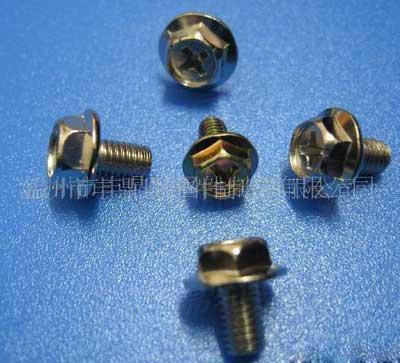 外六角頭内十字法蘭螺栓 法蘭十字螺栓