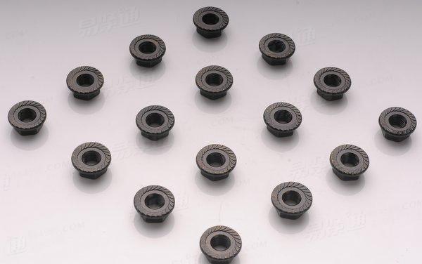 熱鍍鋅六角法蘭螺母8級 帶齒法蘭螺母