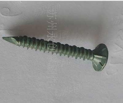 热镀锌高低牙螺丝钉  沉头带径（筋）快速螺丝