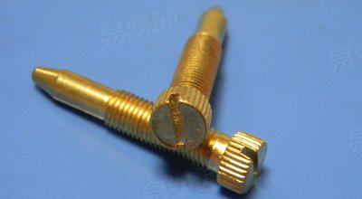 化油器螺絲 銅開槽圓柱頭滾花錐台端螺釘