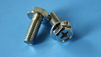 法蘭十字螺栓 十字槽六角頭凹穴法蘭面螺栓