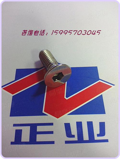 不鏽鋼内六角沉頭螺釘