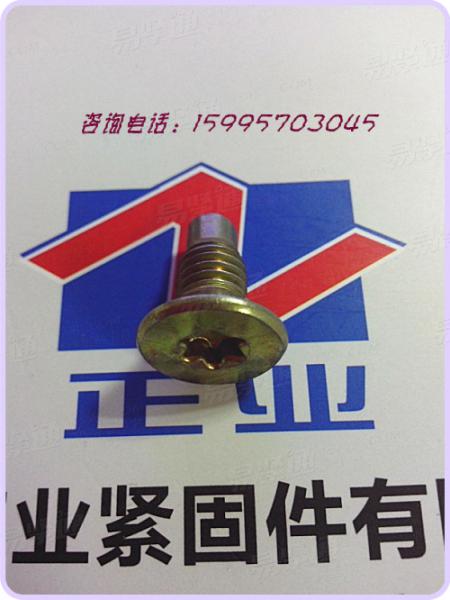 不锈钢梅花槽大平圆头螺钉