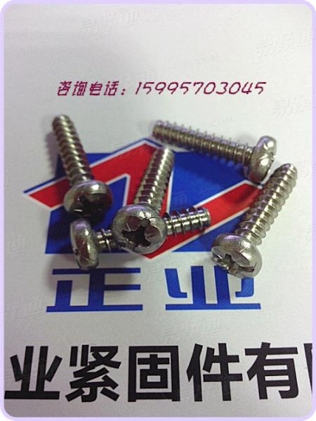 不鏽鋼米字槽盤頭自攻螺絲（平端）