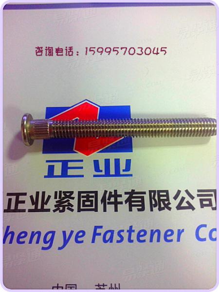 不锈钢平头螺钉 平圆头杆部滚花螺钉 不锈钢滚花长螺丝