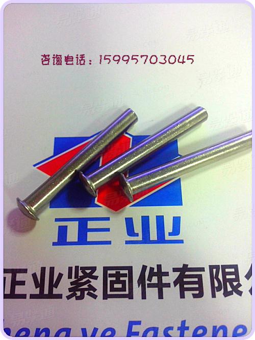 日标圆头半空心铆钉 不锈钢半空心铆钉