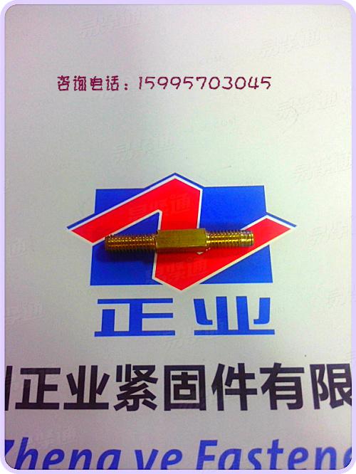 铜双头螺丝 铜非标车削件