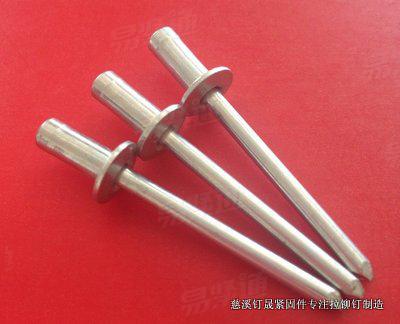 廠家直銷Φ3.2*8、Φ4*8、Φ4.8*10 鐵封閉型抽芯鉚釘 鐵平圓頭拉鉚釘