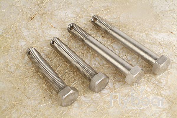 六角頭螺桿帶孔螺栓 不銹鋼外六角桿部帶孔螺栓