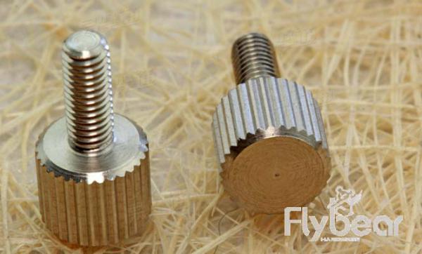 不锈钢滚花手拧螺丝 圆柱头滚花手扭螺丝