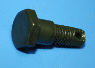 外六角台阶螺栓 杆部带孔螺栓 摩配螺栓（军绿色）