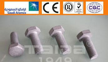 达克罗外六角螺栓、 美标六角头螺栓