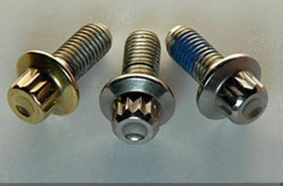 XY8.8 XY10.9十二角法兰螺栓 防松涂胶螺丝 防松螺丝