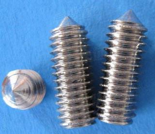 DIN553开槽锥端紧定螺钉 不锈钢一字紧定螺丝