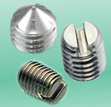 开槽尖端紧定螺钉GB71  国标一字紧定螺丝