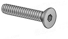 不锈钢美制沉头内六角螺丝 不锈钢美制内六角沉头螺丝ASME18.3