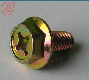 温州法兰面螺栓厂家推荐凹脑法兰面螺栓  十字槽六角法兰螺栓