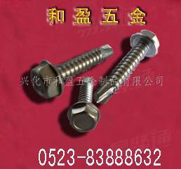 不鏽鋼六角法蘭鑽尾釘 不鏽鋼六角帶墊鑽尾螺絲