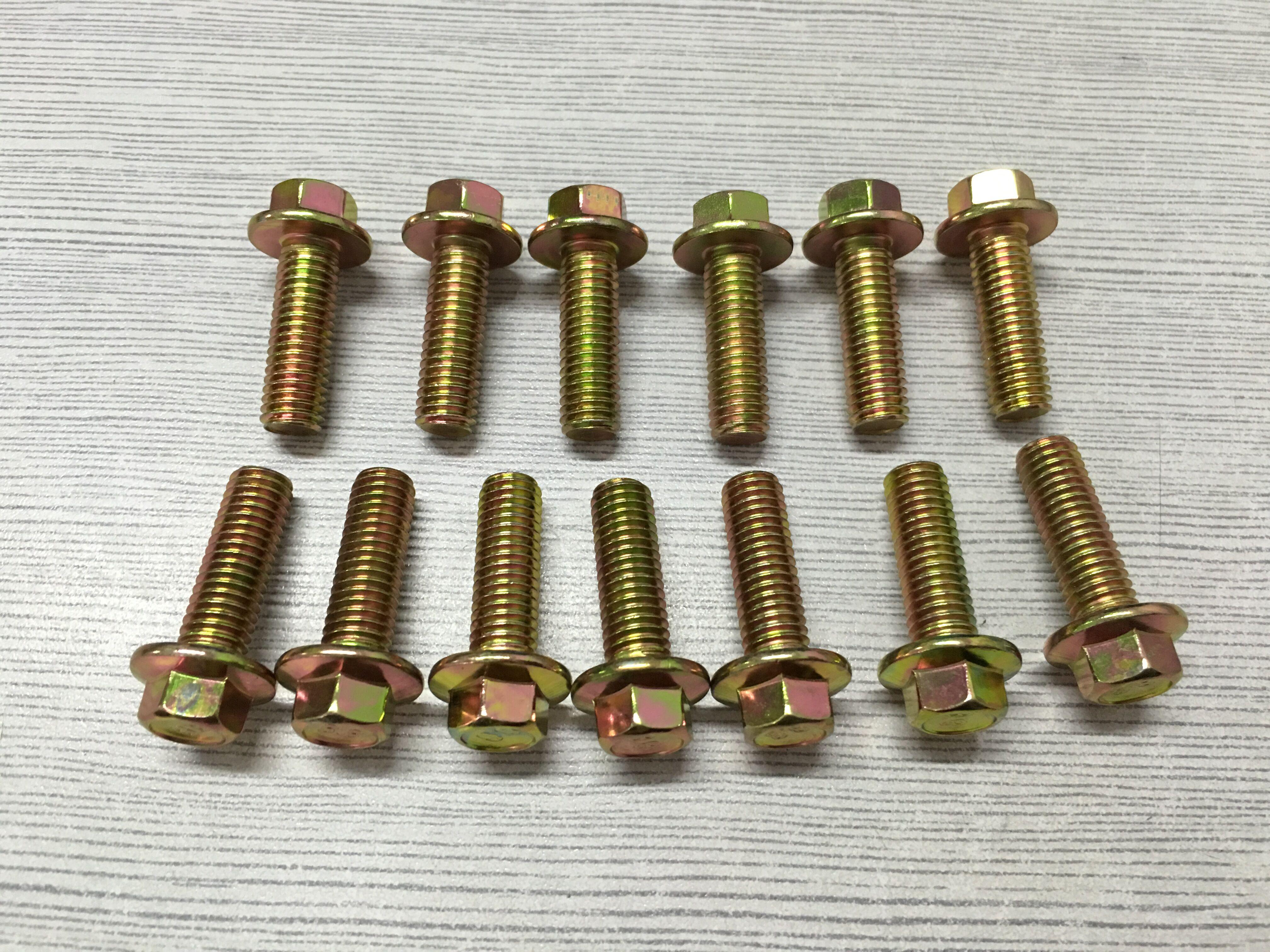 XY8.8 XY10.9 QC184六角法兰面螺栓 汽车螺栓8.8级