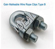 B型钢丝绳卡头1/8-1  美制卡头