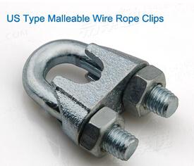 鍍環保鋅卡頭 美标卡頭 鋼絲繩卡頭1/16 ～1-1/4